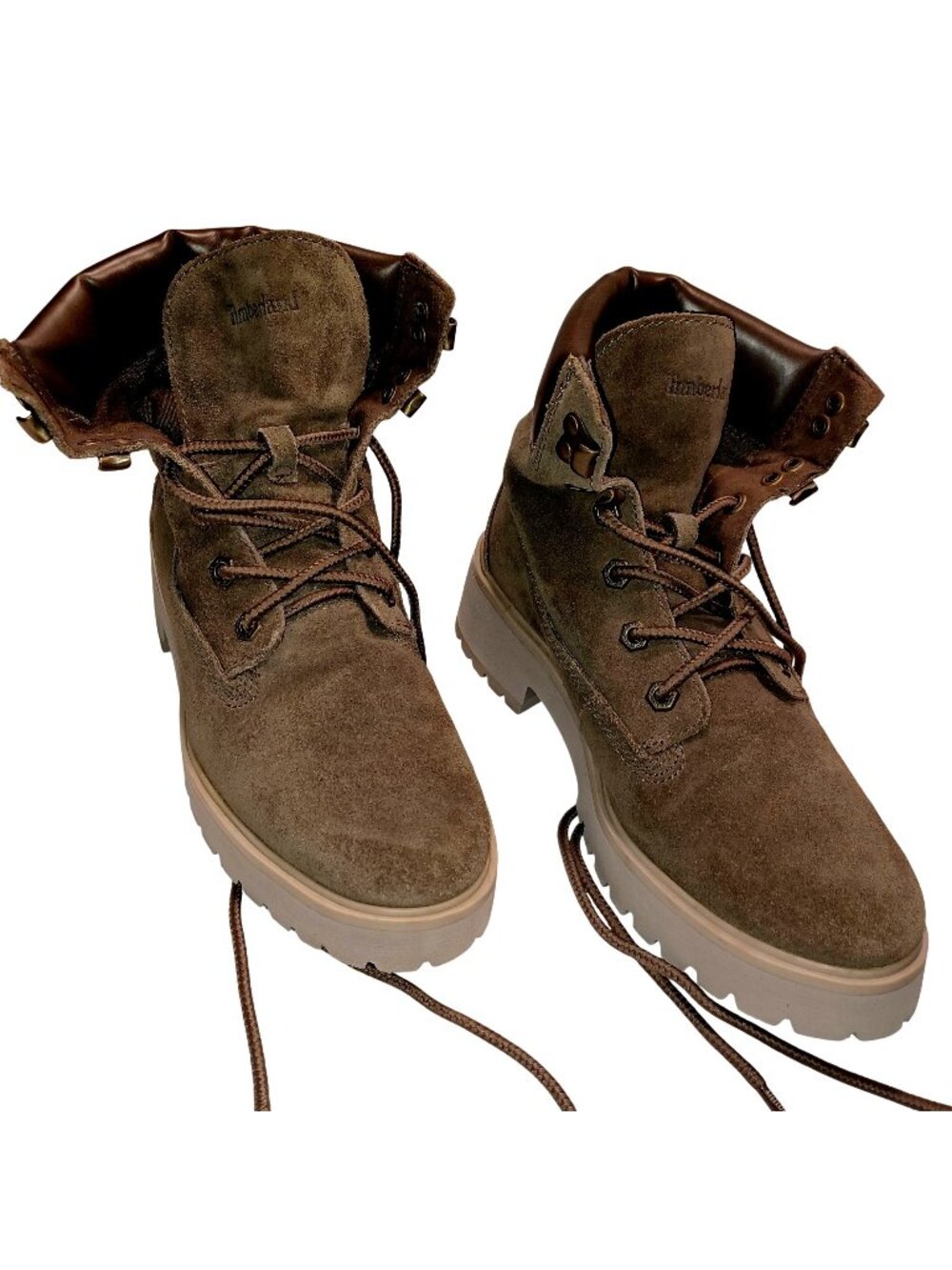 Timberland  Shoe Boots Ankle Combat Streetwear Cabincore Suede Women Size 8
